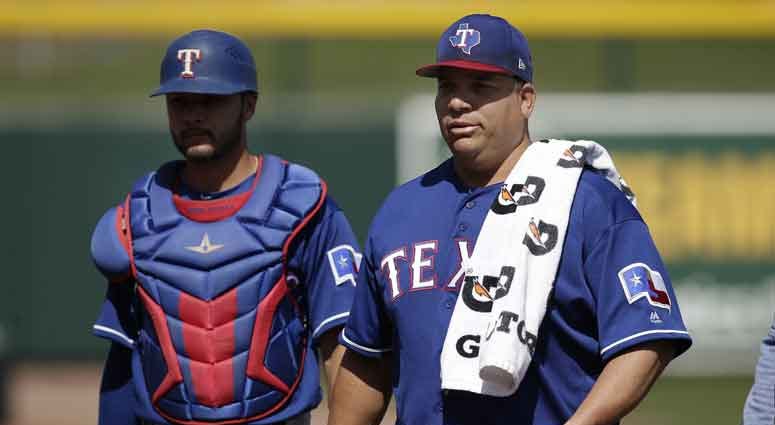 Texas Rangers starting pitcher Bartolo Colon Texas Rangers starting pitcher Bartolo Colon