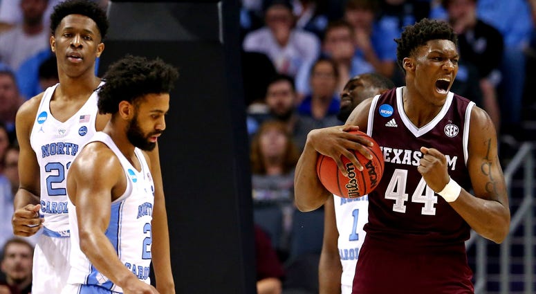 NCAA Tournament-Second Round-North Carolina vs Texas A&M NCAA Tournament-Second Round-North Carolina vs Texas A&M