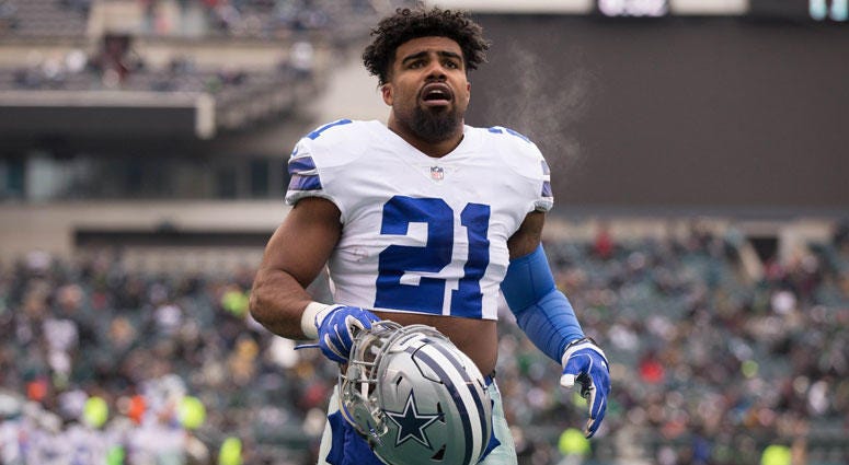 Dallas Cowboys running back Ezekiel Elliott Dallas Cowboys running back Ezekiel Elliott