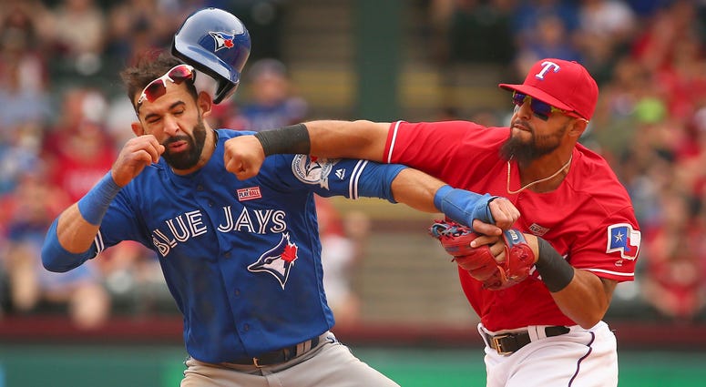 Rougned Odor Punching Jose Bautista Rougned Odor Punching Jose Bautista