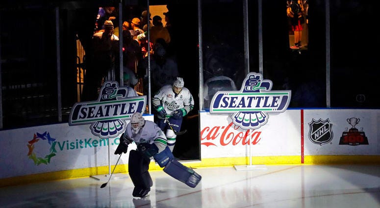 In this Jan. 9, 2018, file photo, fans cheer at the ShoWare Center in Kent, Wash., about 20 miles south of Seattle In this Jan. 9, 2018, file photo, fans cheer at the ShoWare Center in Kent, Wash., about 20 miles south of Seattle
