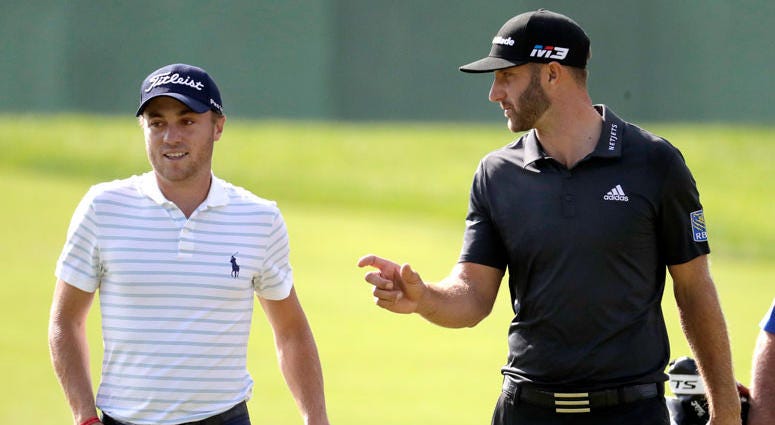 AP Dustin Johnson and Justin Thomas AP Dustin Johnson and Justin Thomas
