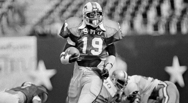 SMU's Eric Dickerson SMU's Eric Dickerson