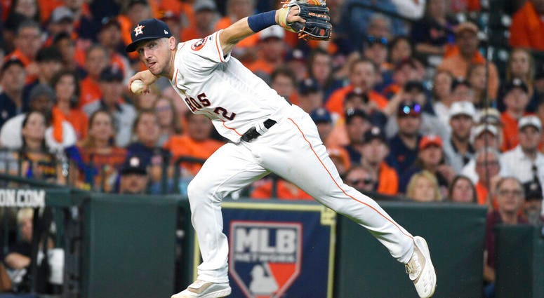 Houston Astros third baseman Alex Bregman Houston Astros third baseman Alex Bregman