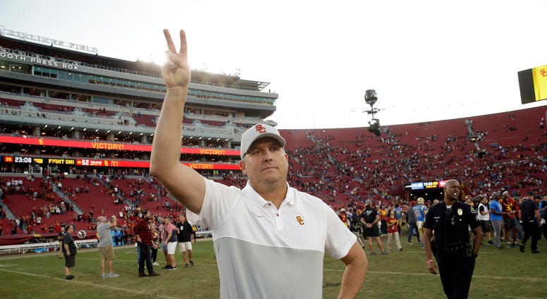 USC Head Coach Clay Helton
