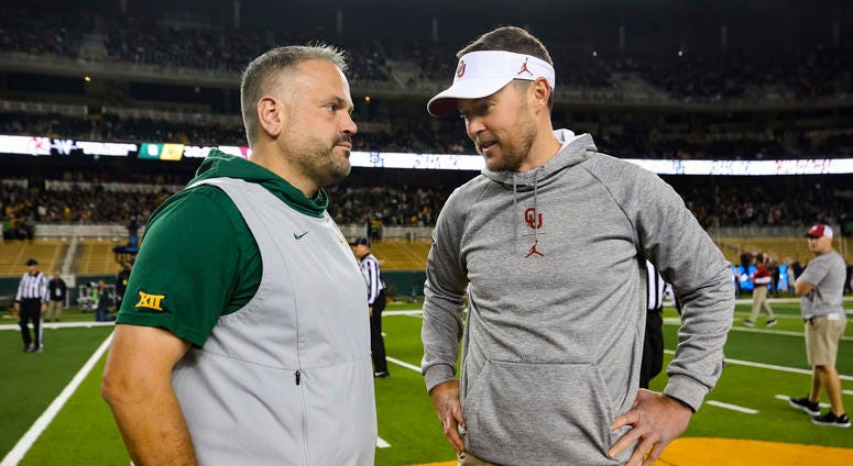 Matt Rhule and Lincoln Riley