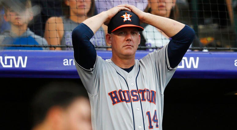 Houston Astros manager AJ Hinch Houston Astros manager AJ Hinch