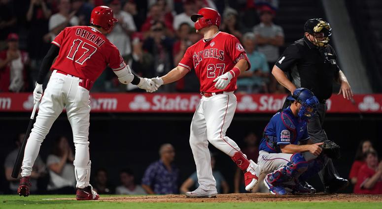 Texas Rangers at Los Angeles Angels Texas Rangers at Los Angeles Angels