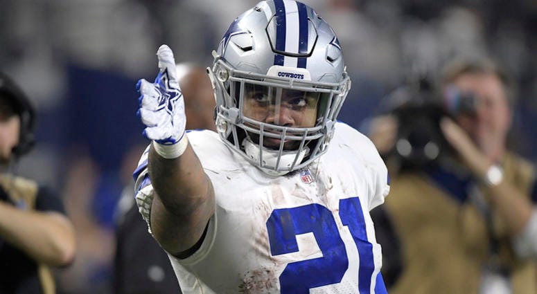 Dallas Cowboys running back Ezekiel Elliott Dallas Cowboys running back Ezekiel Elliott