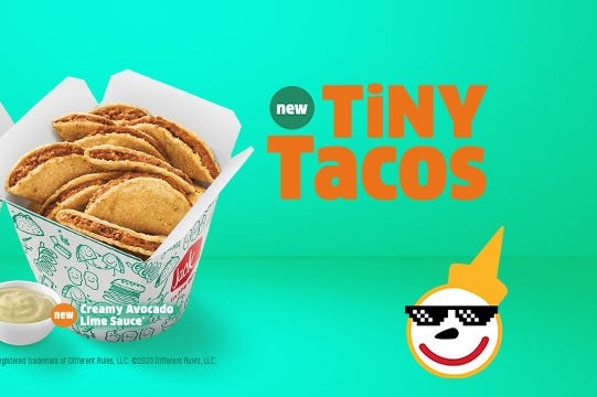 The Fast Food Report with Jensen Karp - Jack In The Box Tiny Tacos
