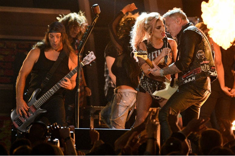 Lady Gaga and Metallica Lady Gaga and Metallica