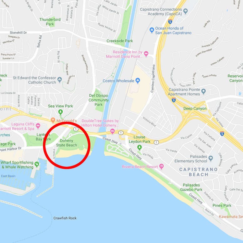 Weenie Roast Map - Doheny State Beach