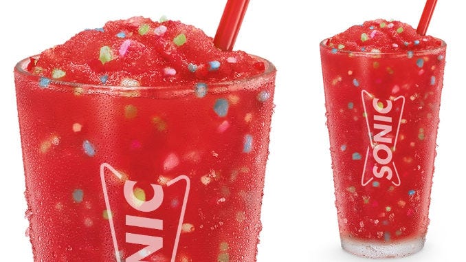 Sonic Red Berry Slush