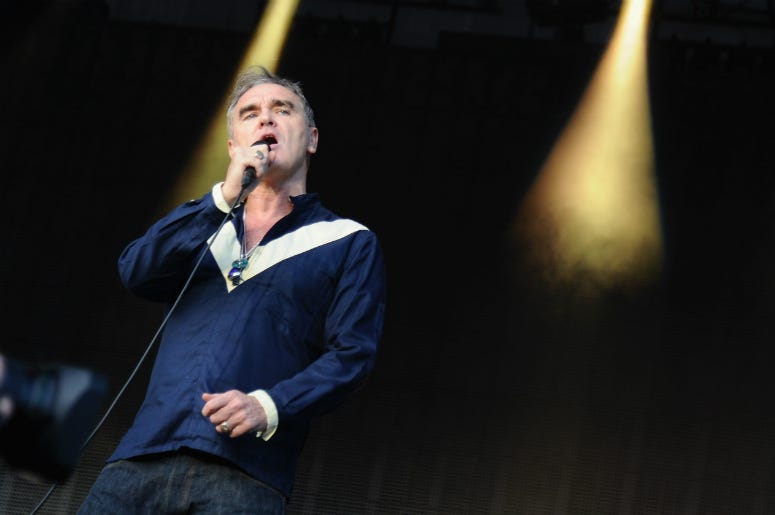 Morrissey performs onstage during day 2 of the Firefly Music Festival on June 19, 2015 Morrissey performs onstage during day 2 of the Firefly Music Festival on June 19, 2015