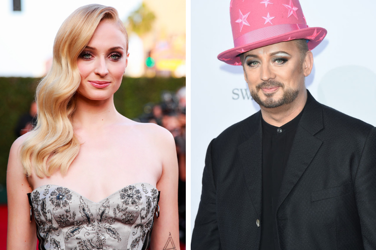 Sophie Turner and Boy George Sophie Turner and Boy George