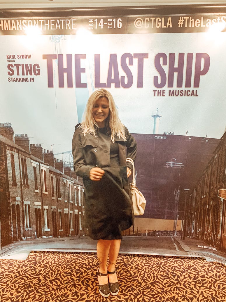 Lara Scott at Sting's The Last Ship Musical