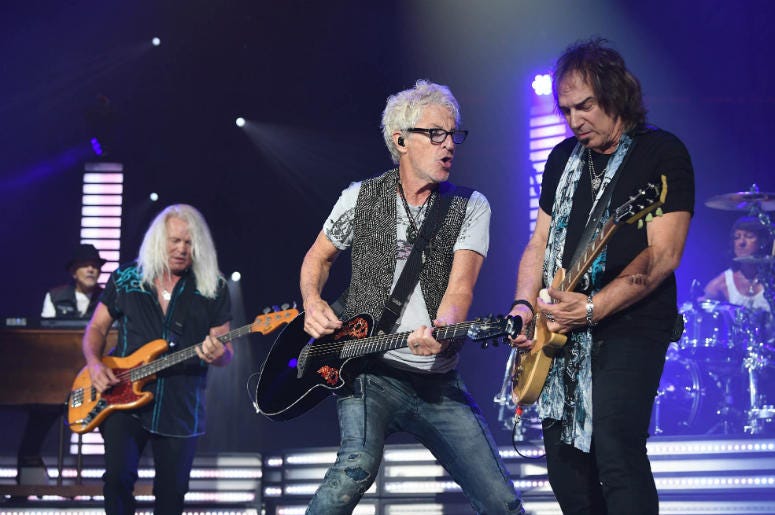REO Speedwagon July 19, 2017; West Palm Beach, FL, USA; REO Speedwagon performs at the Perfect Vodka Amphitheatre.