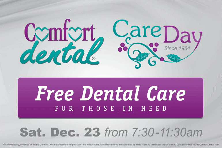 Free Dental Care At Comfort Dental For Care Day Ks107 5