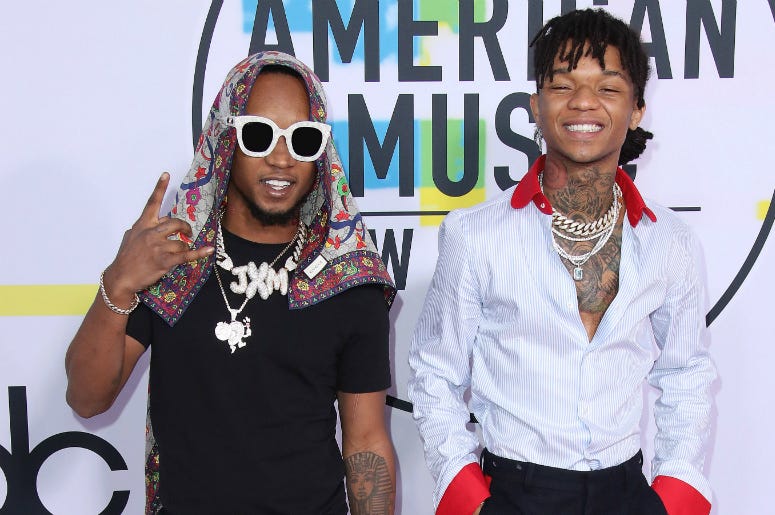 Rae Sremmurd at the 2017 American Music Awards at Microsoft Theater on November 19, 2017 in Los Angeles, California Rae Sremmurd at the 2017 American Music Awards at Microsoft Theater on November 19, 2017 in Los Angeles, California