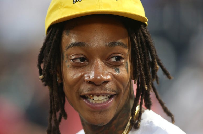 Sep 27, 2017; Pittsburgh, PA, USA; Recording artist Wiz Khalifa in attendance prior to the Pittsburgh Pirates hosting the Baltimore Orioles at PNC Park. Mandatory Credit: Charles LeClaire-USA TODAY Sports