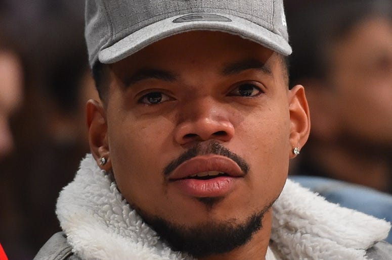 February 18, 2018; Los Angeles, CA, USA; Recording artist Chance The Rapper in attendance during the 2018 NBA All Star Game at Staples Center. Mandatory Credit: Bob Donnan-USA TODAY Sports