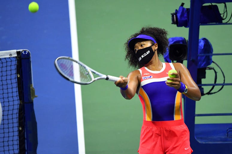 Naomi Osaka Wearing Elijah McClain Mask at US Open