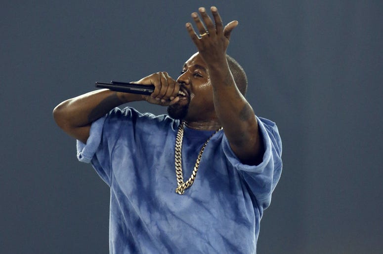 Jul 26, 2015; Toronto, Ontario, CAN; Recording artist Kanye West performs during the closing ceremony for the 2015 Pan Am Games at Pan Am Ceremonies Venue. Mandatory Credit: Jeff Swinger-USA TODAY Sports