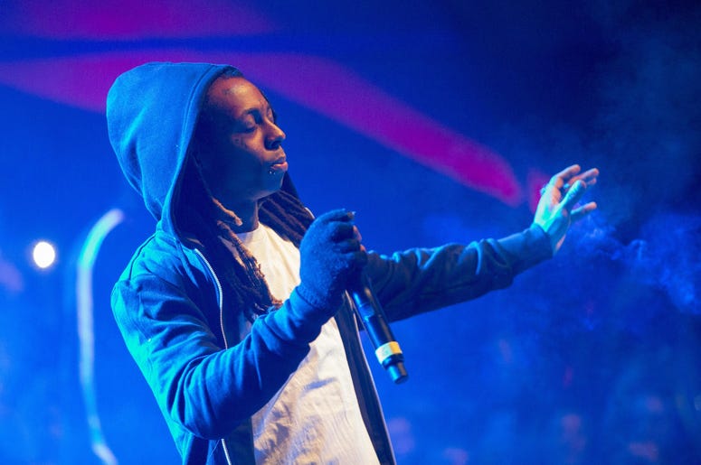 Feb 6, 2016; Santa Clara, CA, USA; Recording artist Lil Wayne performs during the Maxim Party on Treasure Island. Mandatory Credit: Mark J. Rebilas-USA TODAY Sports