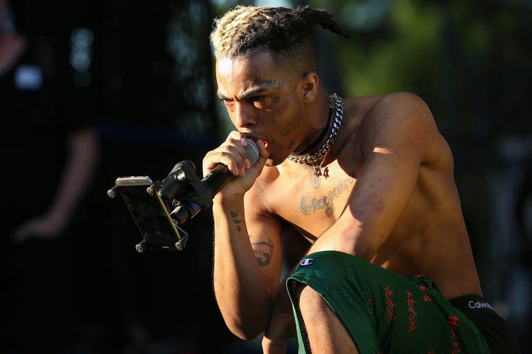 XXXTentacion performs during the second day of the Rolling Loud Festival in downtown Miami on Saturday, May 6, 2017. (Photo by Matias J. Ocner/Miami Herald/TNS/Sipa USA)