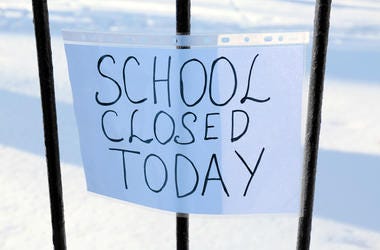 School closed due to snowfall