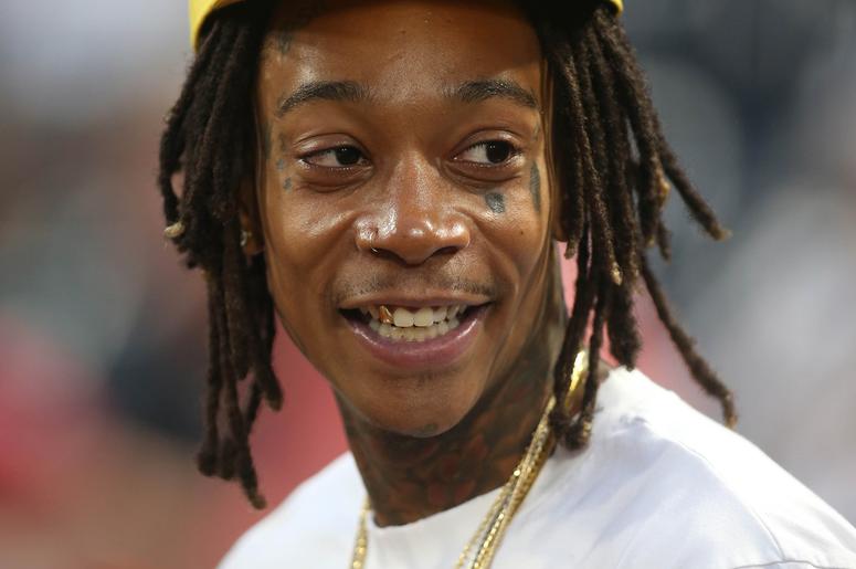 Sep 27, 2017; Pittsburgh, PA, USA; Recording artist Wiz Khalifa in attendance prior to the Pittsburgh Pirates hosting the Baltimore Orioles at PNC Park. Mandatory Credit: Charles LeClaire-USA TODAY Sports