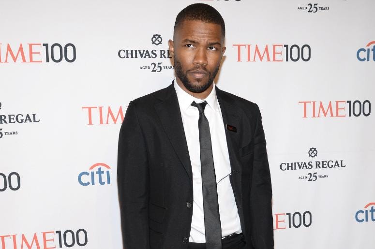 Frank Ocean attends the TIME 100 Gala, TIME's 100 most influential people in the world, at the Jazz at Lincoln Center in New York, NY, on April 29, 2014. Frank Ocean attends the TIME 100 Gala, TIME's 100 most influential people in the world, at the Jazz at Lincoln Center in New York, NY, on April 29, 2014.
