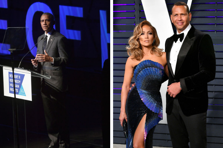 President Barack Obama wrote Jennifer Lopez and Alex Rodriguez a note President Barack Obama wrote Jennifer Lopez and Alex Rodriguez a note