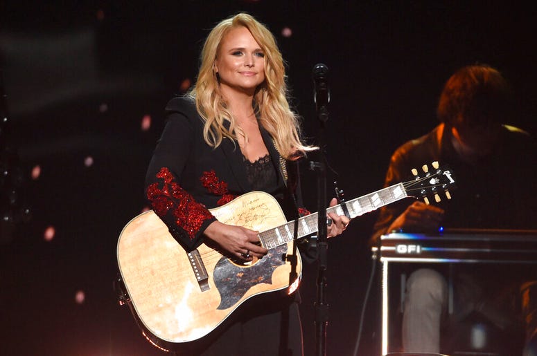 FILE - In this April 15, 2018 file photo, Miranda Lambert performs "Keeper of the Flame" at the 53rd annual Academy of Country Music Awards at the MGM Grand Garden Arena in Las Vegas. Country star Lambert celebrated Valentine’s Day weekend with the announ