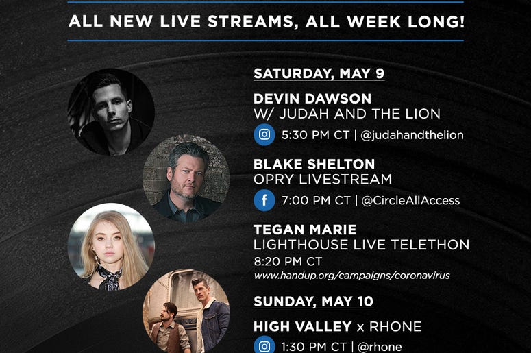 Warner Music Nashville Daily Live Viewing Guide 5/9 & 5/10