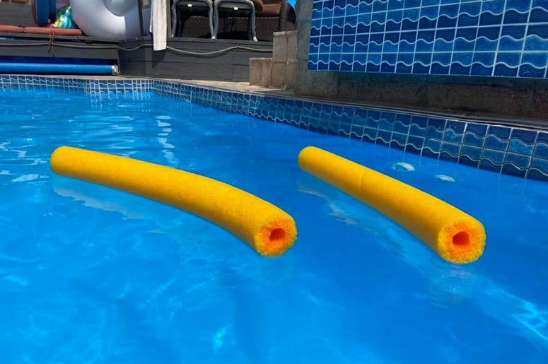broken pool noodle
