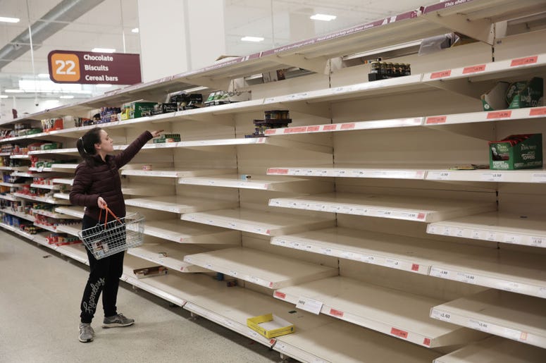 empty shelves