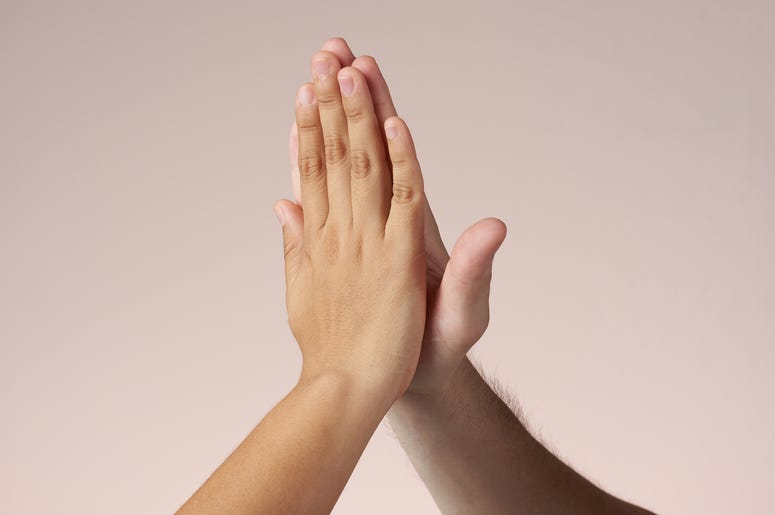 high five