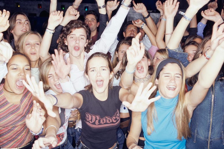 teenager concert