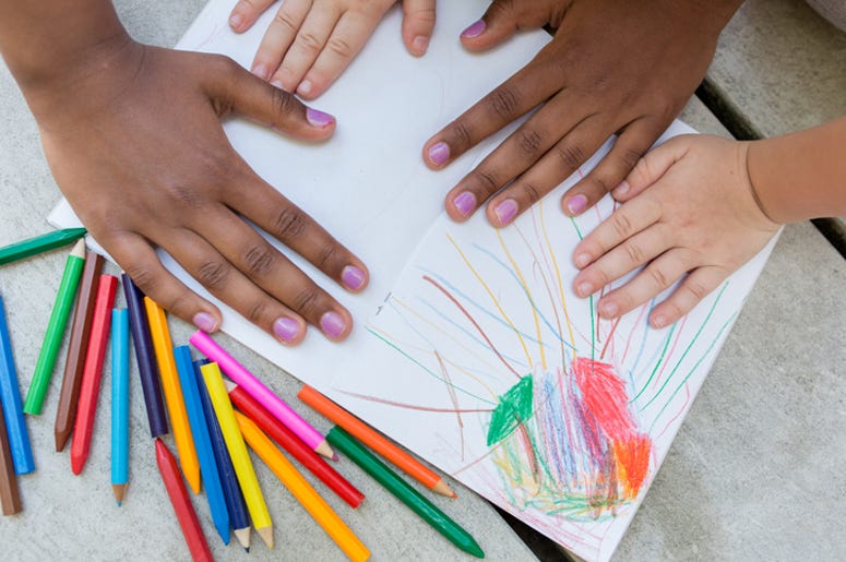 Multicultural kids hands Multicultural kids hands