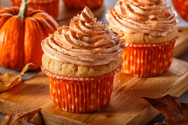 Pumpkin spice cupcakes Pumpkin spice cupcakes