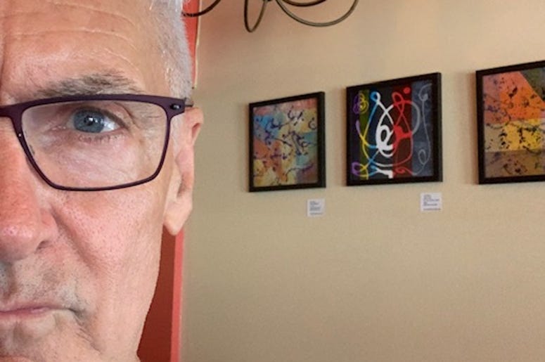 Me and my art at Circa in West Seattle Me and my art at Circa in West Seattle