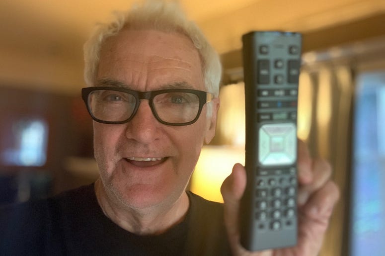 John and his remote John and his remote