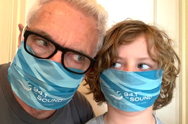 John and Dawson wearing masks John and Dawson wearing masks