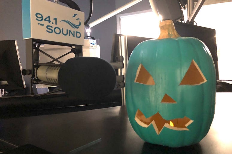 Blue pumpkin in the studio Blue pumpkin in the studio