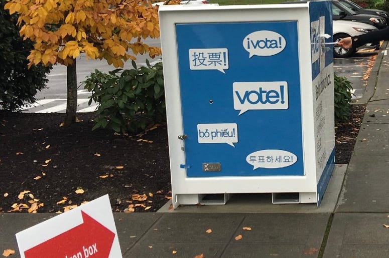 Ballot drop box Ballot drop box