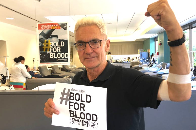 John gave blood! John gave blood!