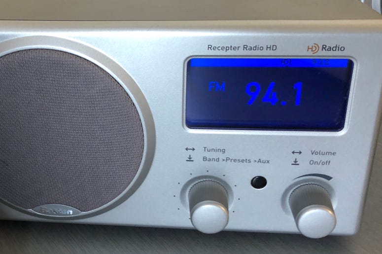 Radio tuned to 94.1 Radio tuned to 94.1