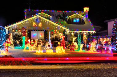 Christmas lights on a house Christmas lights on a house