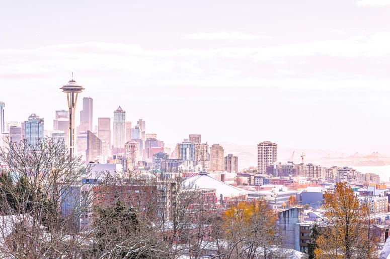 Seattle in the snow Seattle in the snow